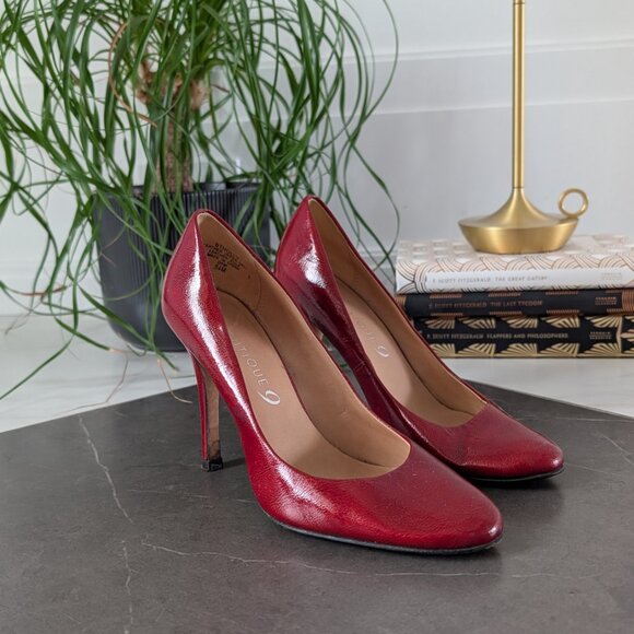 Boutique 9 Blood Red patent leather pumps size 5.5 - Picture 3 of 9